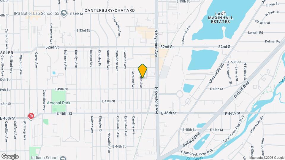 4937 Hillside Ave Map and Location Details