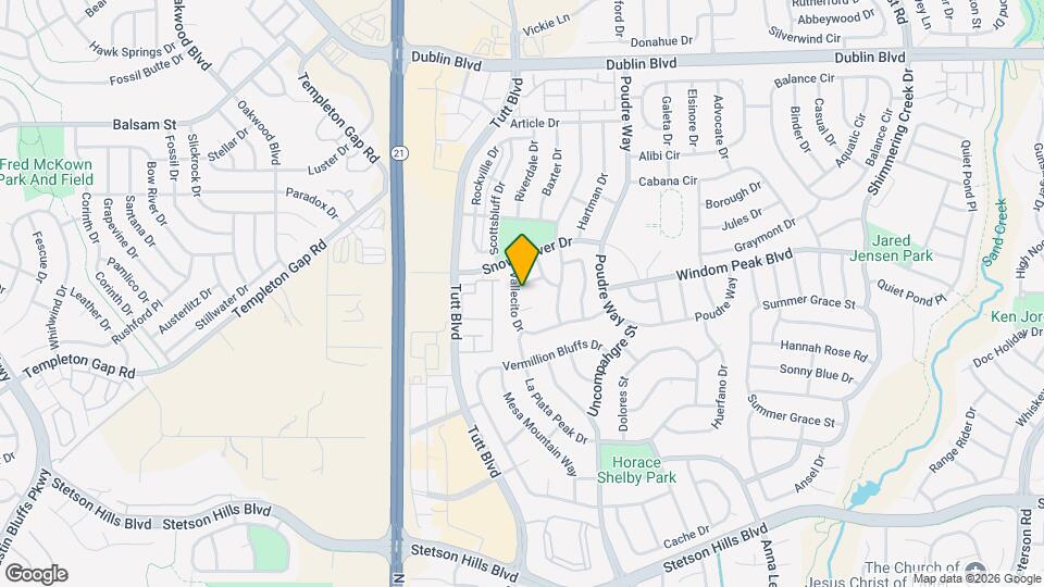 6011 Rifle Gap Way Map and Location Details