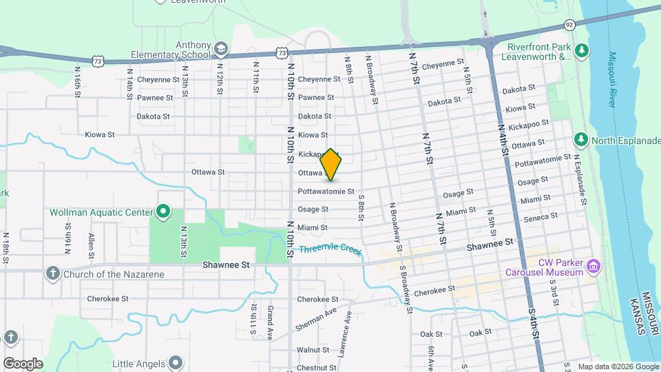 840 Pottawatomie St Map and Location Details