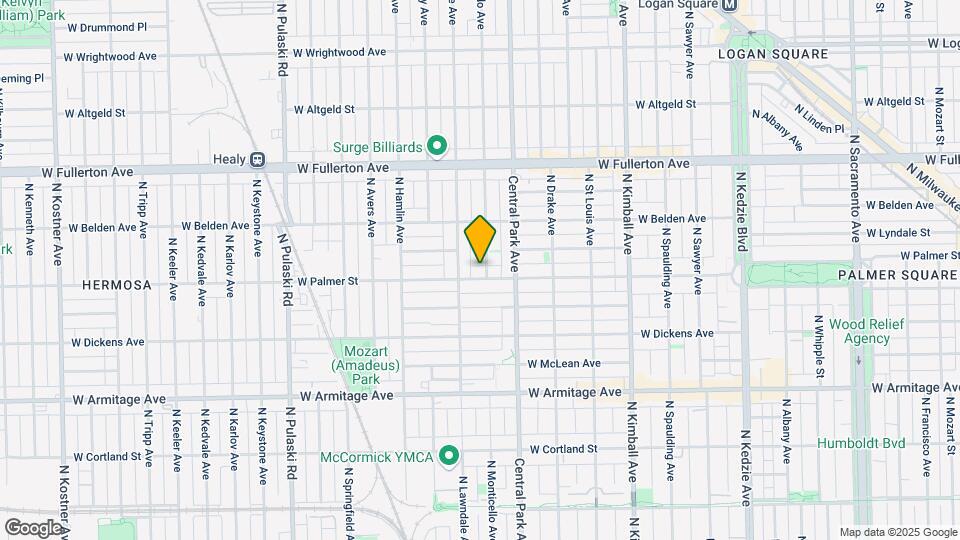 3636 W Palmer St Map and Location Details