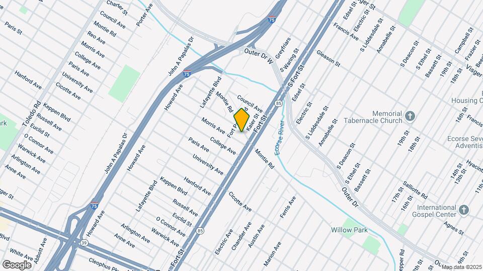 1303 Montie Rd Map and Location Details