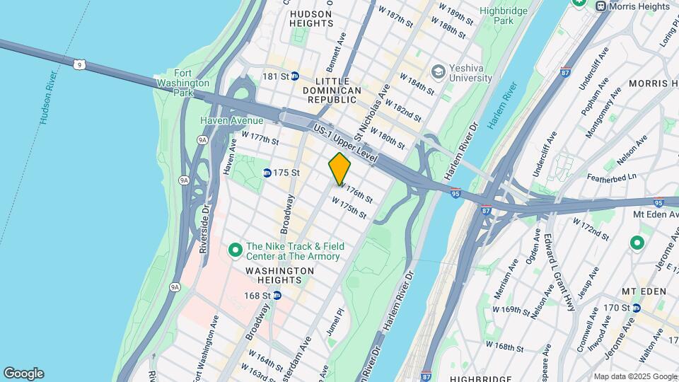 580 w 176 Street Mapa y Detalles de la Ubicación