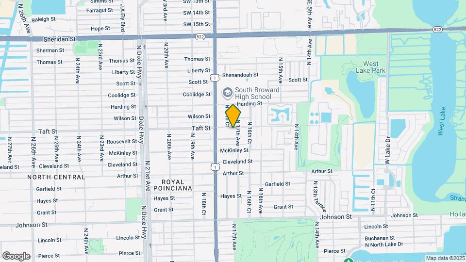 1708 Taft St Map and Location Details