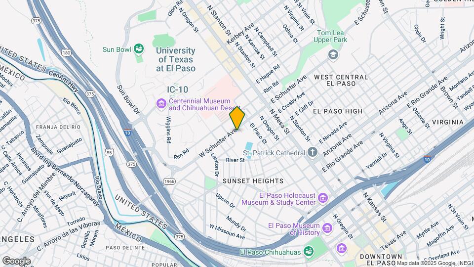 Miner Heights Map and Location Details