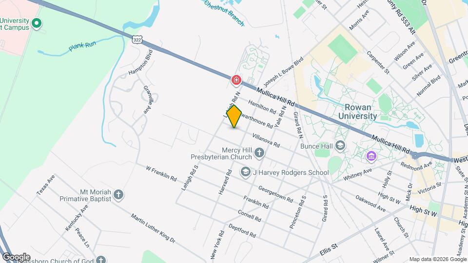 408 Villanova Rd Map and Location Details