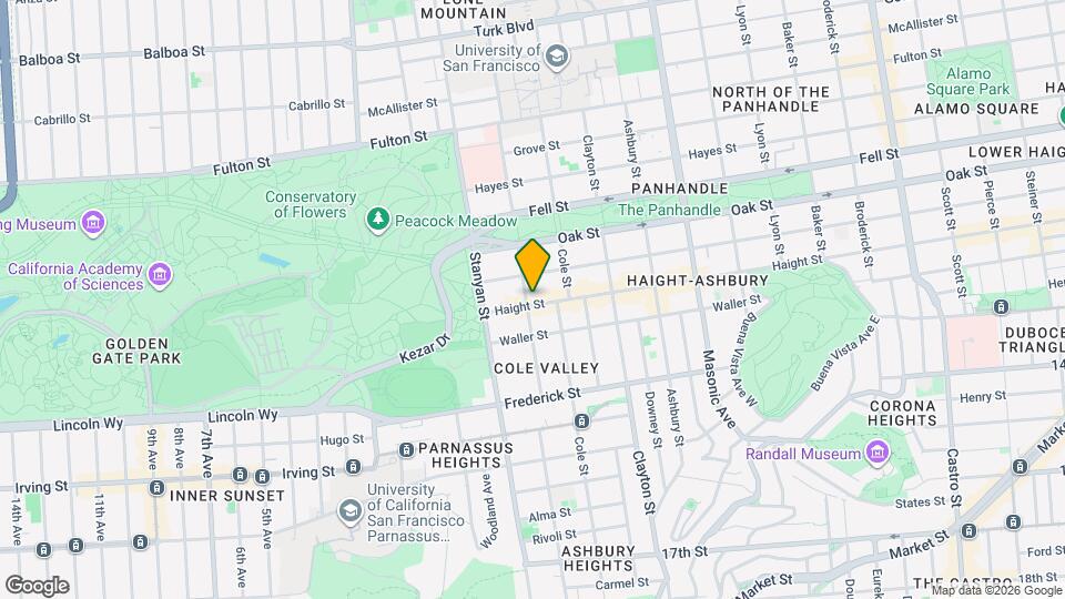 1790 Haight St Map and Location Details