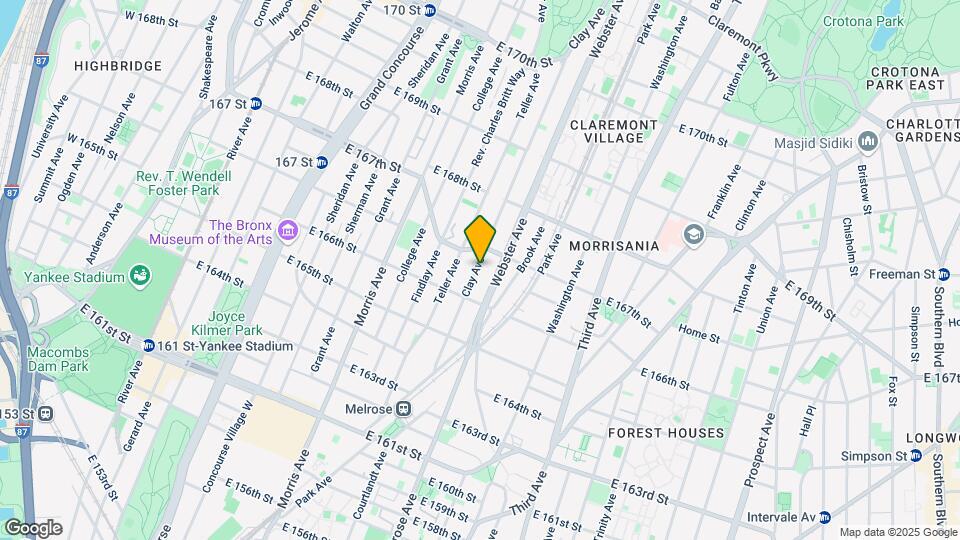 1124 Clay Ave Mapa y Detalles de la Ubicación