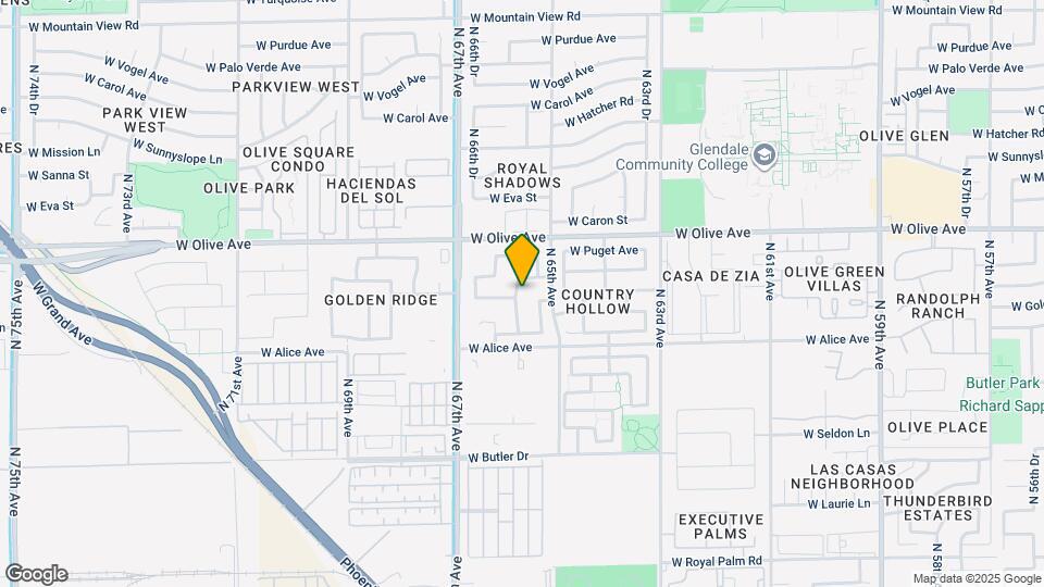 8857 N 66th Ave Map and Location Details