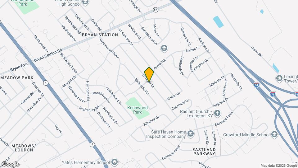 624 Hi Crest Dr Map and Location Details