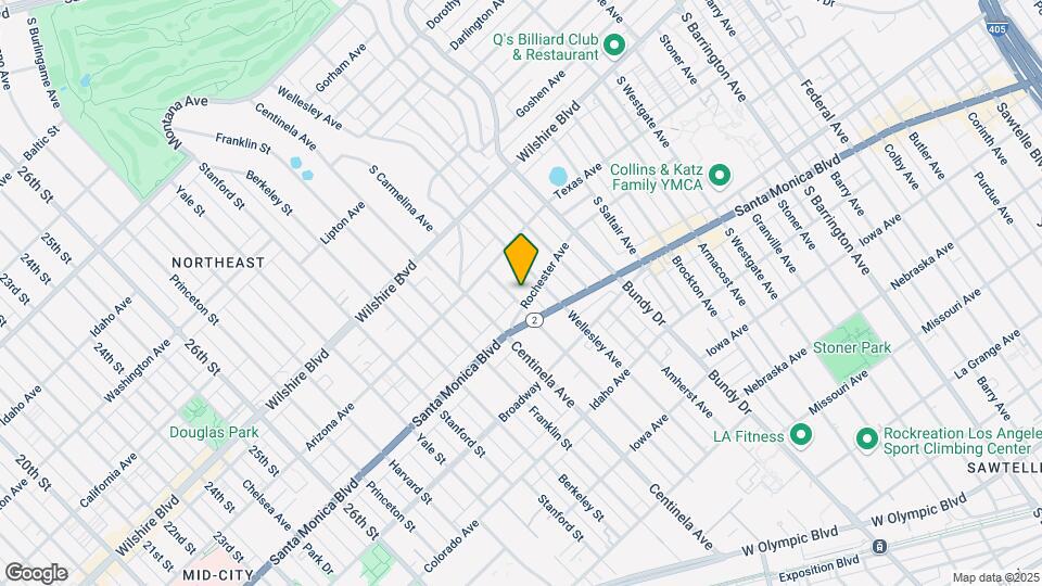 1352 S Carmelina Ave Map and Location Details