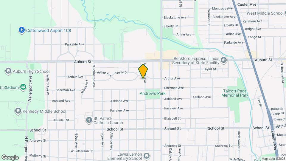 924 N Sunset Ave Map and Location Details