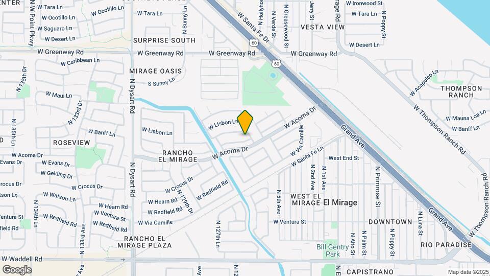 12510 W Mandalay Ln Map and Location Details