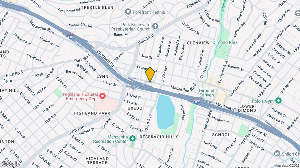 1511 MacArthur Blvd Map and Location Details