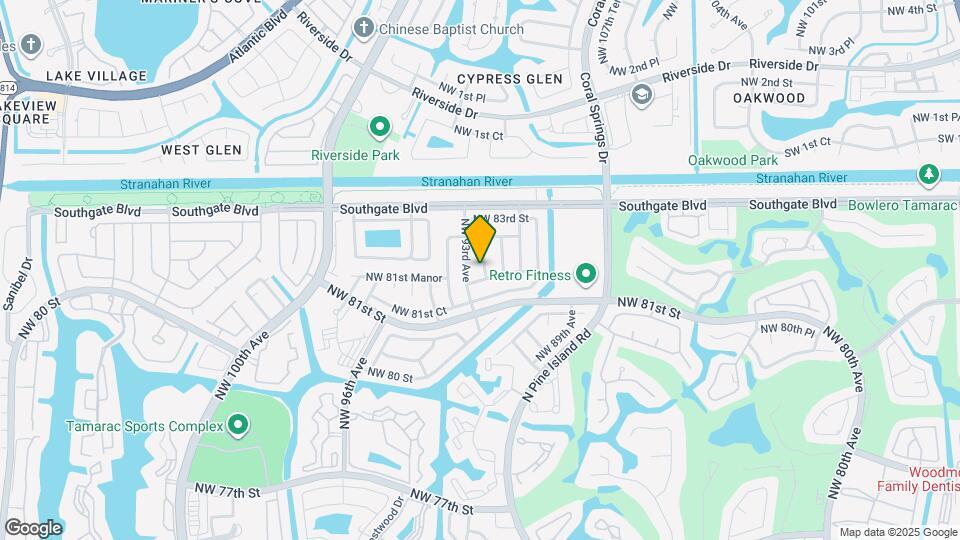 8113 NW 92nd Terrace Map and Location Details