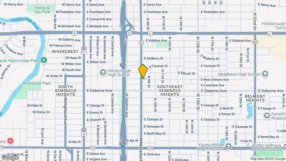 4921 N Nebraska Ave Map and Location Details