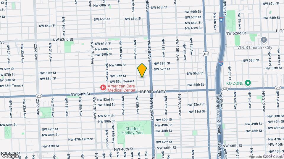 1255 NW 55th Terrace Map and Location Details