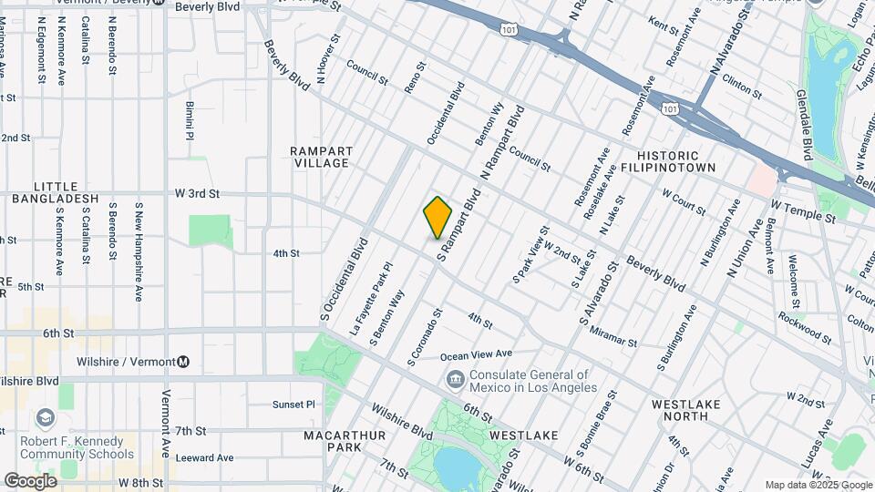 263-265 S Rampart Blvd Map and Location Details