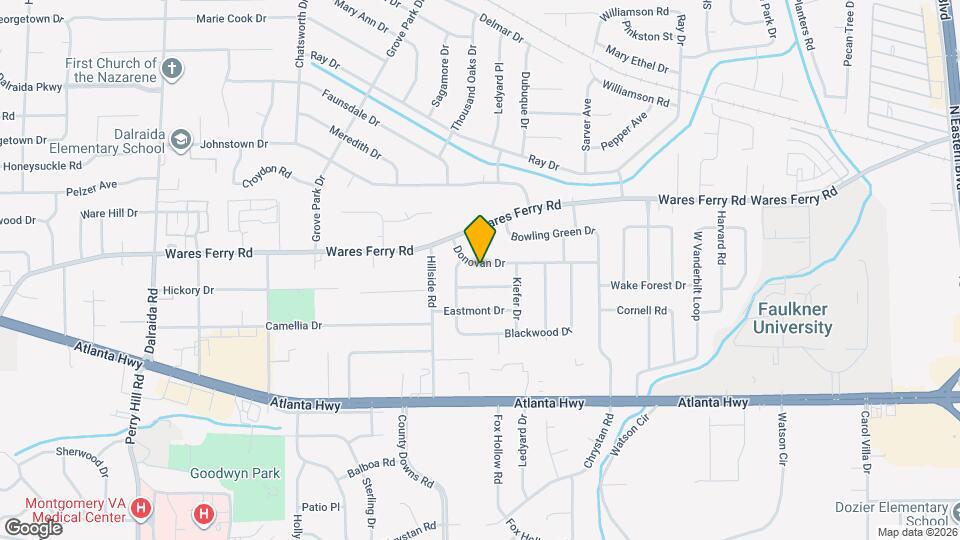 4336 Donovan Dr Map and Location Details