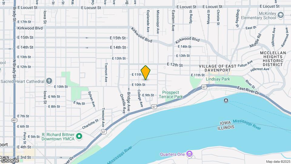 1324 E 10th St Mapa y Detalles de la Ubicación
