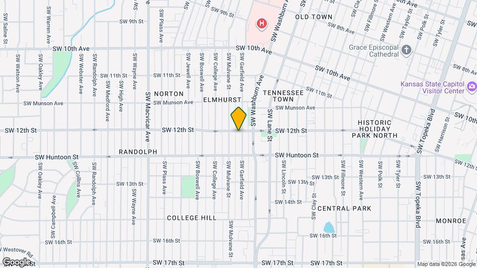 1201 SW Garfield Ave Map and Location Details