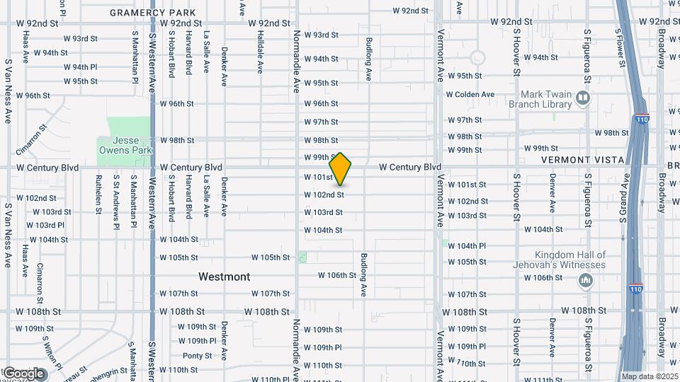1239 W 102nd St Map and Location Details