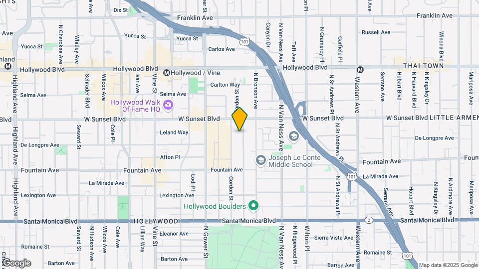 1445 Tamarind Ave, Unit 111 Map and Location Details