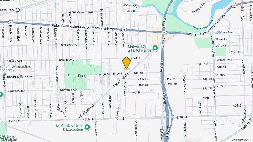 4347 Custer Ave Map and Location Details