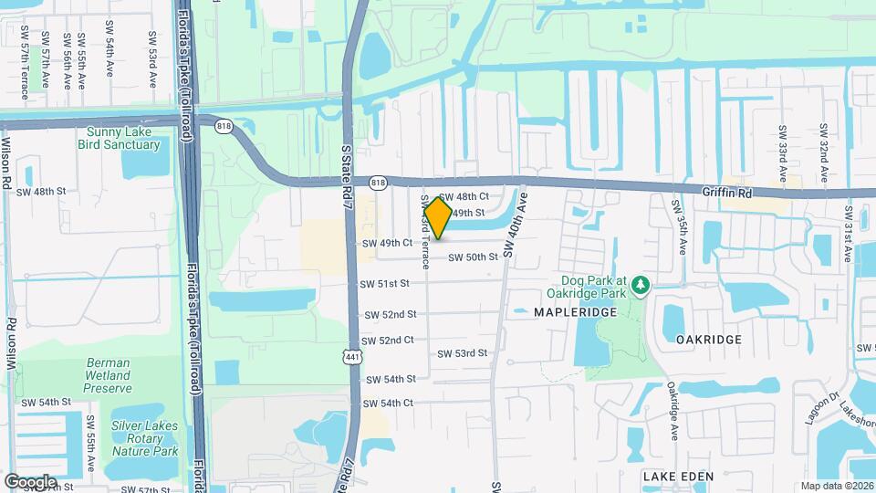 4314 SW 49th Ct, Unit B Mapa y Detalles de la Ubicación