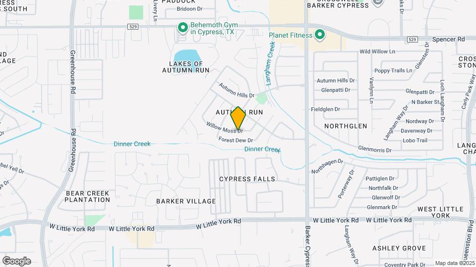 18327 Willow Moss Dr Map and Location Details