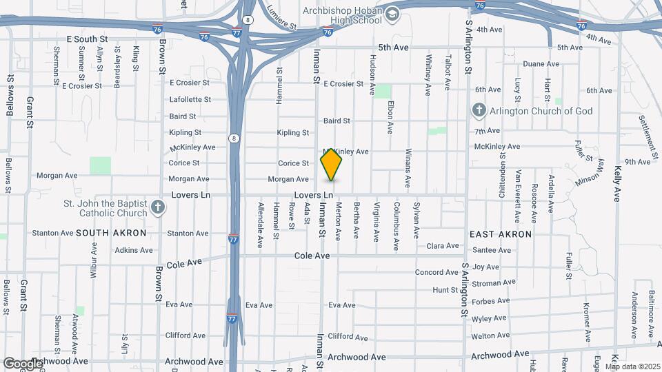 832 Merton Ave Map and Location Details