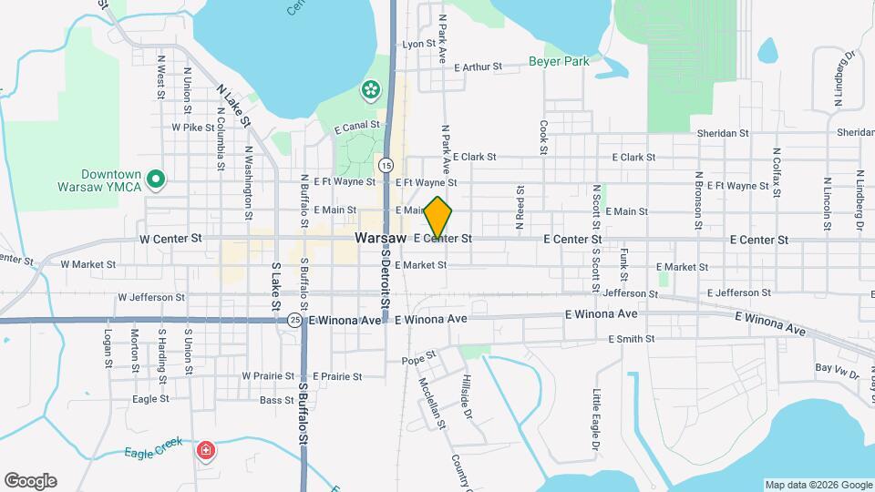 536 E Center St Map and Location Details