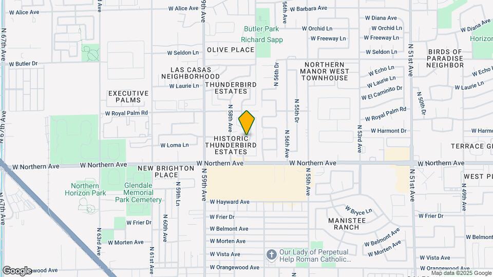 8114 N 57th Dr Map and Location Details