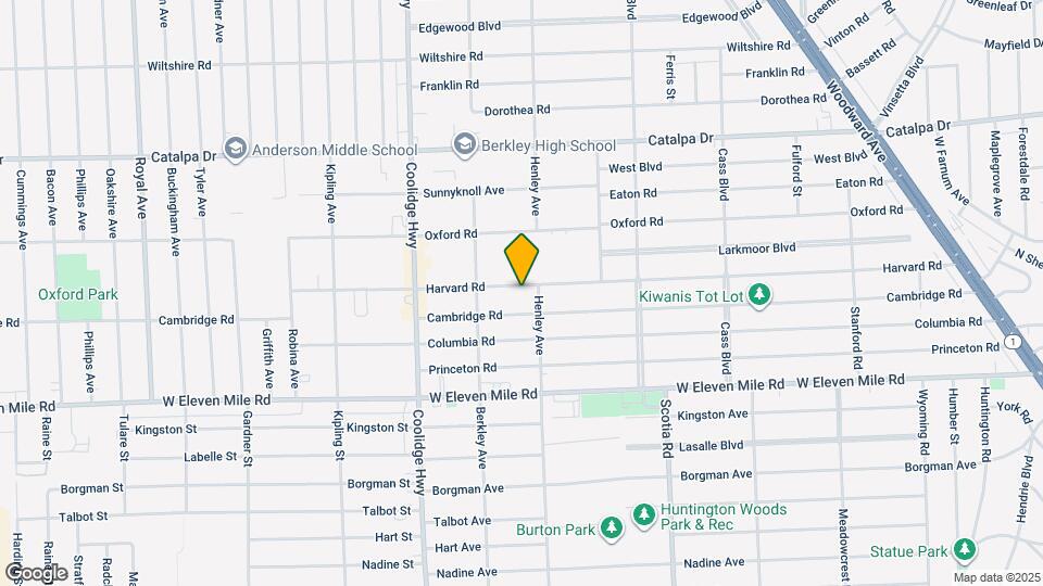 2155 Harvard Rd Map and Location Details