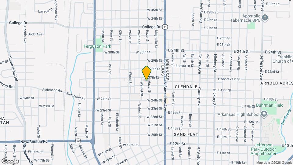 2615 Hazel St Map and Location Details