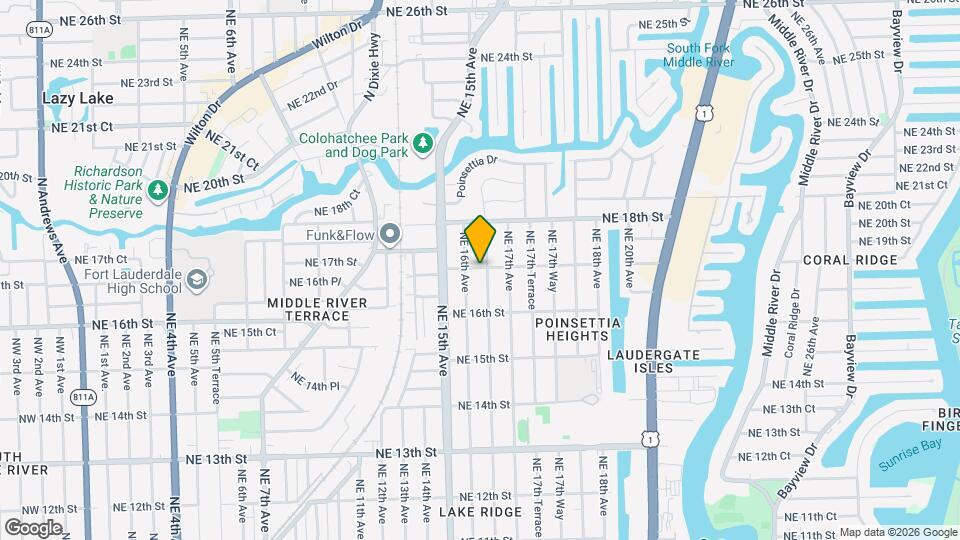 1610 NE 17th St Mapa y Detalles de la Ubicación