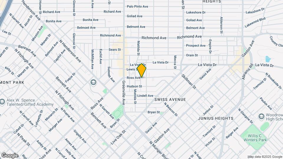 5800 Ross Ave Map and Location Details