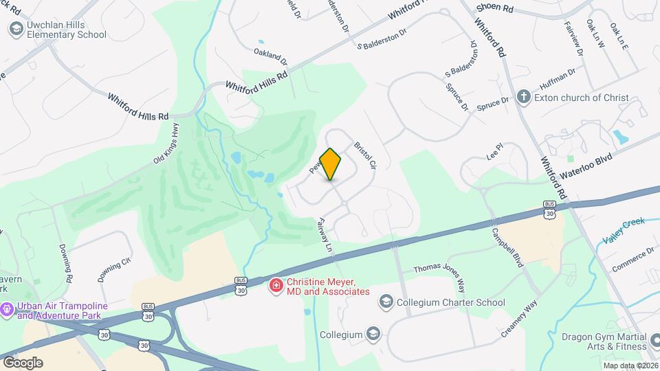 555 W Saxony Dr Map and Location Details