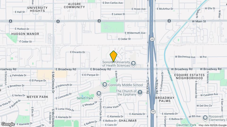 1818 S River Dr Map and Location Details
