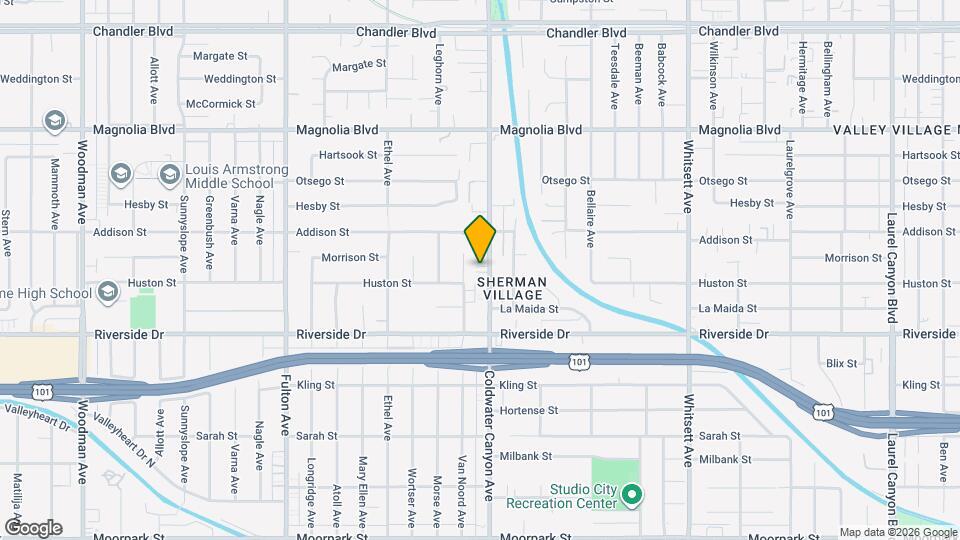 4919 Coldwater Canyon Ave Map and Location Details