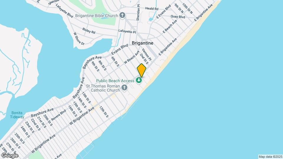 400 W Brigantine Ave Map and Location Details