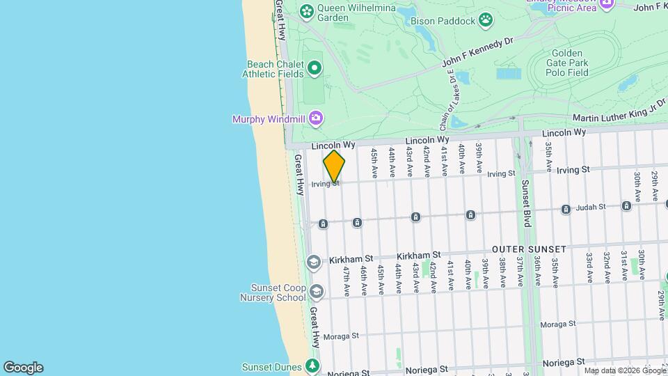 4627 Irving St Map and Location Details