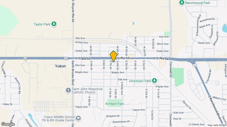 615 Elm Ave Map and Location Details