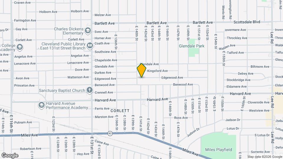 14014 Edgewood Ave, Unit Down Unit 14014 Map and Location Details