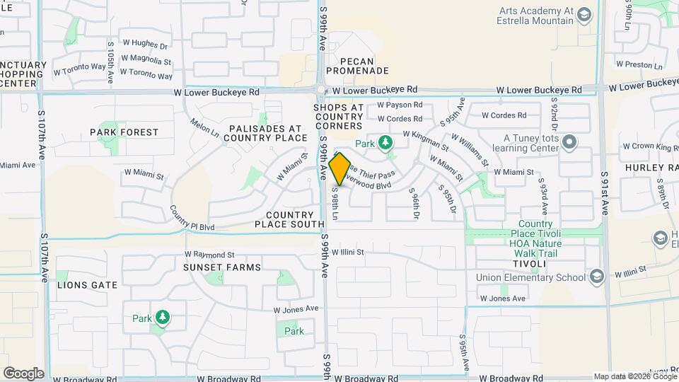 3349 S 98th Ln Map and Location Details