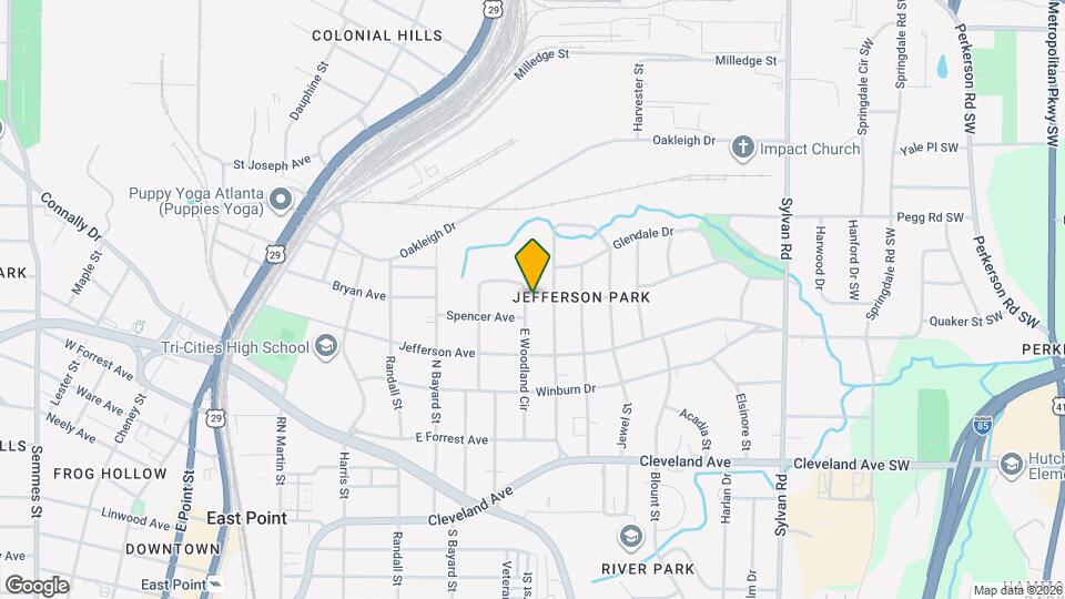 2506 E Woodland Cir Map and Location Details