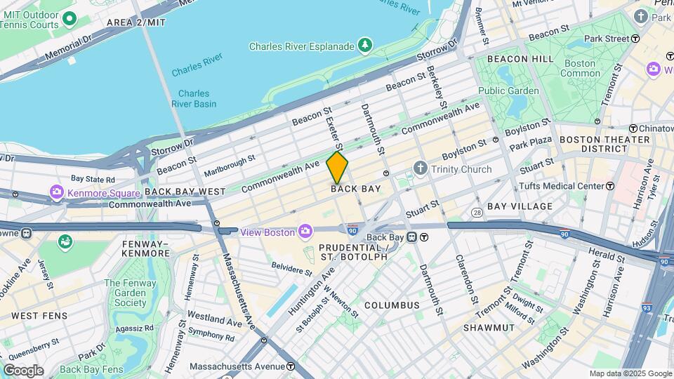 745 Boylston St Map and Location Details