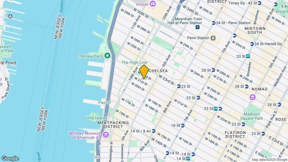 427 W 21st St Mapa y Detalles de la Ubicación