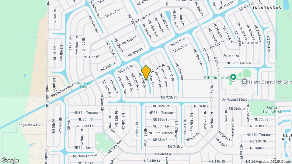 3733 NE 14th Pl Map and Location Details