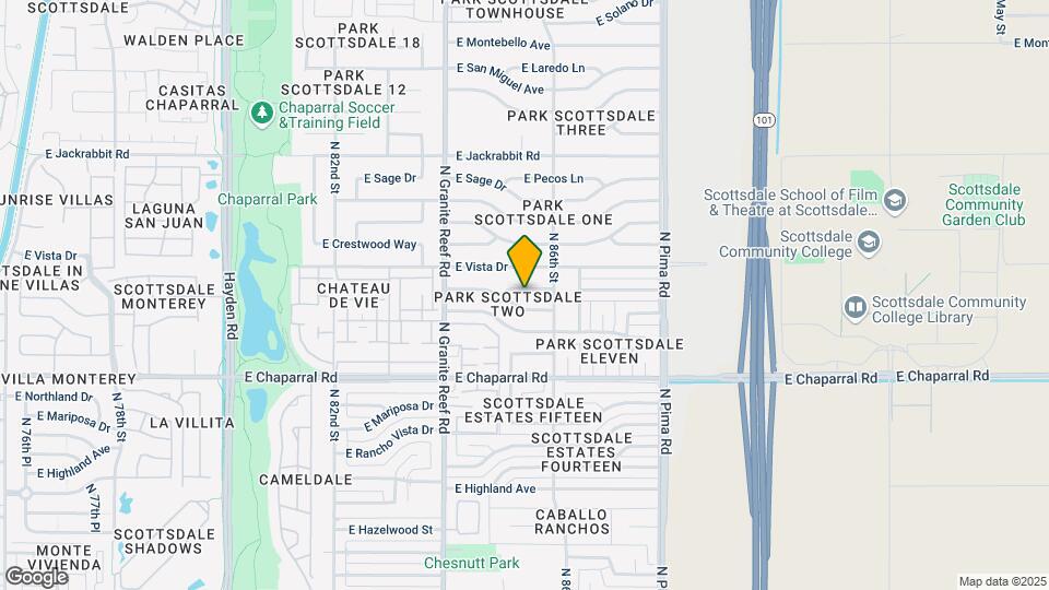 8525 E Sandalwood Dr Map and Location Details