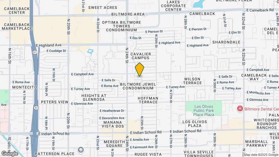 4430 N 25th St Map and Location Details